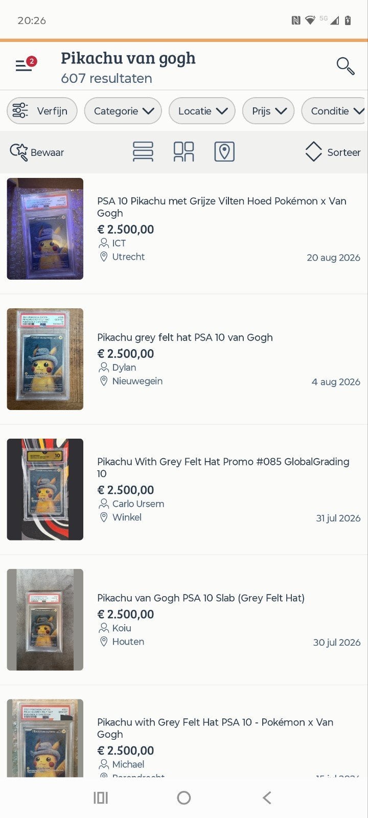 Pikachu Van Gogh ⚡⚡ Gem mint 10 🏅🏅 Global Grading ⭐⭐, Hobby en Vrije tijd, Verzamelkaartspellen | Pokémon, Ophalen, Nieuw