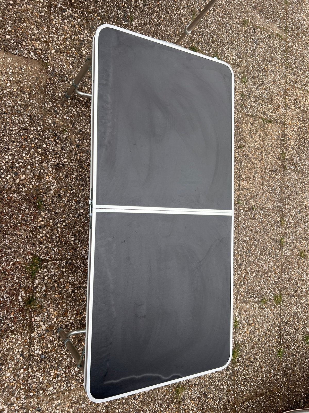Campingtafel + 2 krukjes, Ophalen of Verzenden, Zo goed als nieuw, Campingtafel