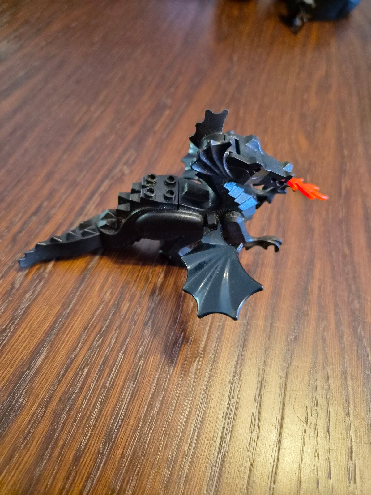 Complete LEGO Draak - Zwart met Vuuradem, Gebruikt, Lego, Ophalen of Verzenden, Compleet
