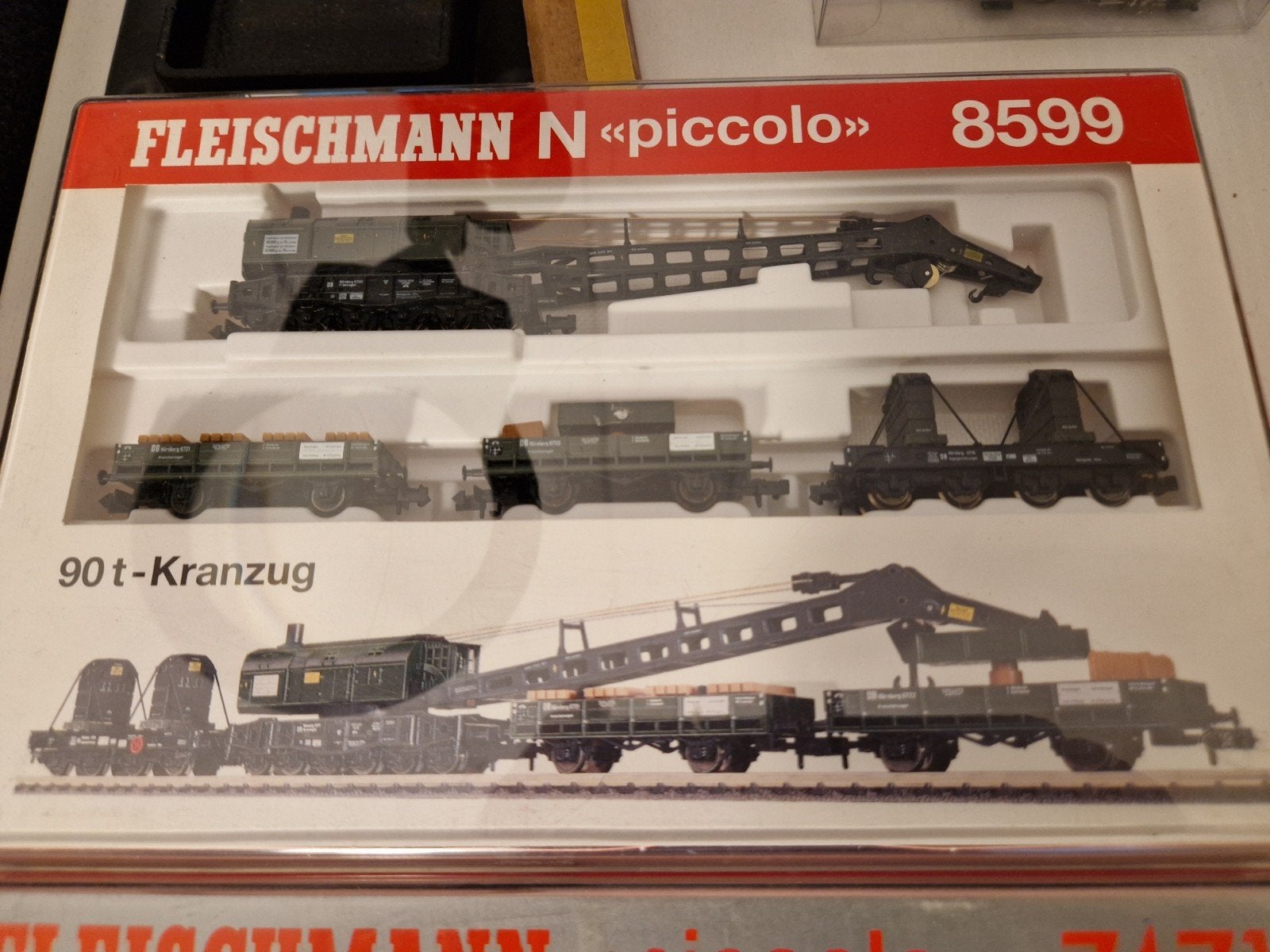 Fleischmann piccolo kraanset 90t. OVP 8599, Hobby en Vrije tijd, Modeltreinen | N-Spoor, Gelijkstroom, Fleischmann, Wagon, Ophalen of Verzenden
