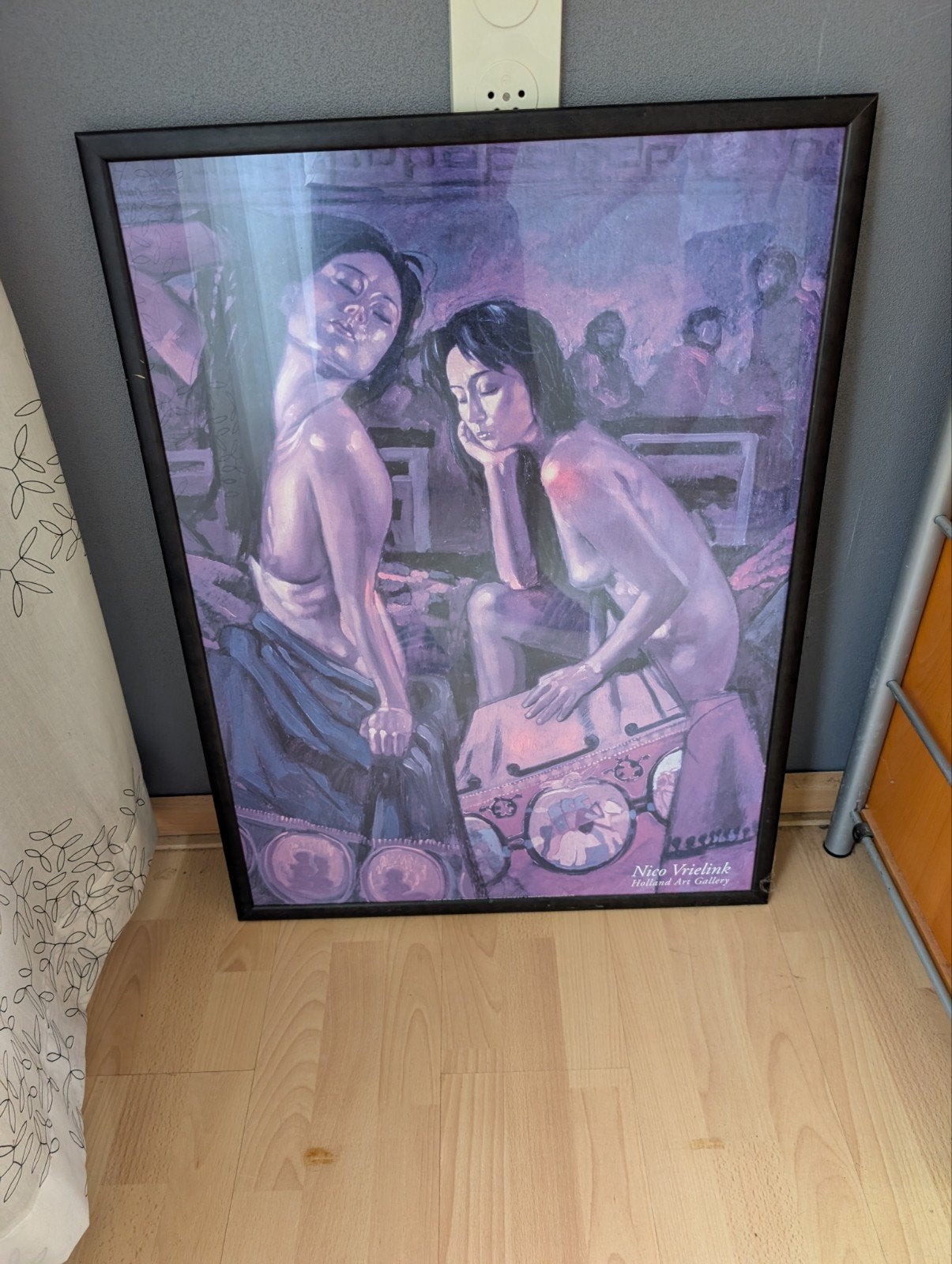 Ingelijste kunstprint van Nico Vrielink, Antiek en Kunst, Kunst | Schilderijen | Klassiek, Ophalen of Verzenden