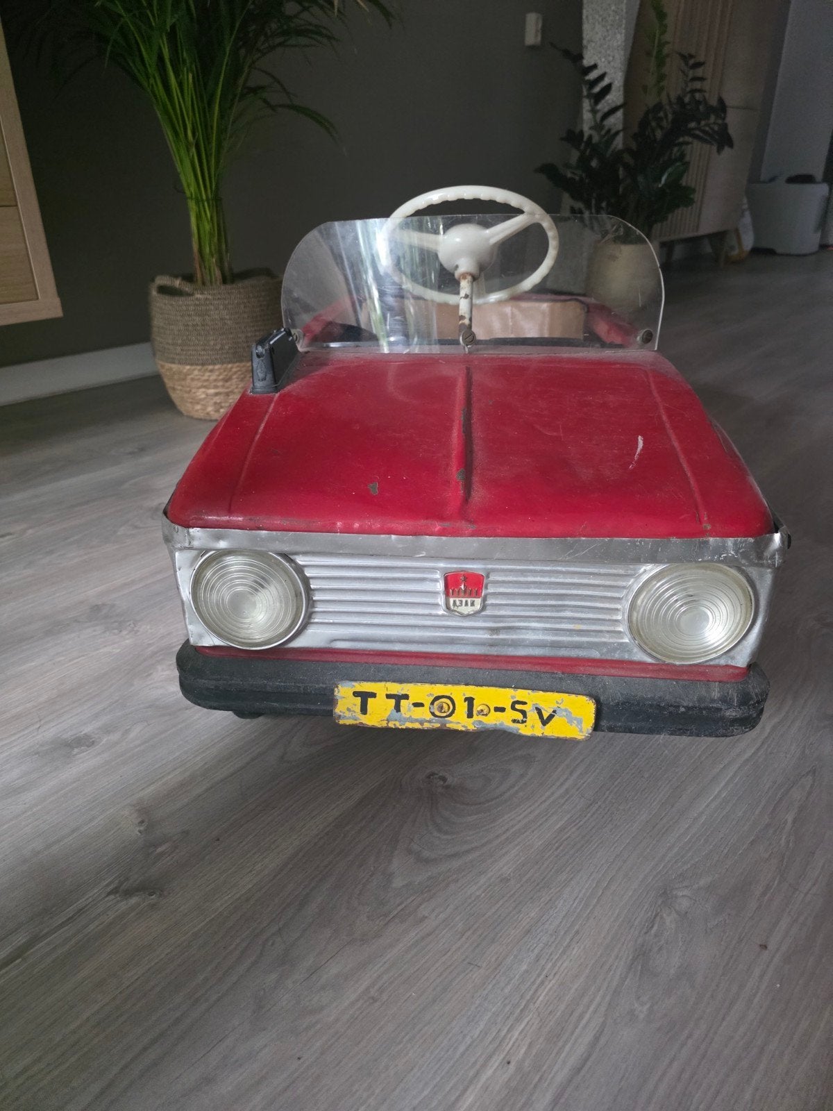 Vintage Rode Trapauto - Klassieke Kindervoertuig, Ophalen, Gebruikt, Trapvoertuig