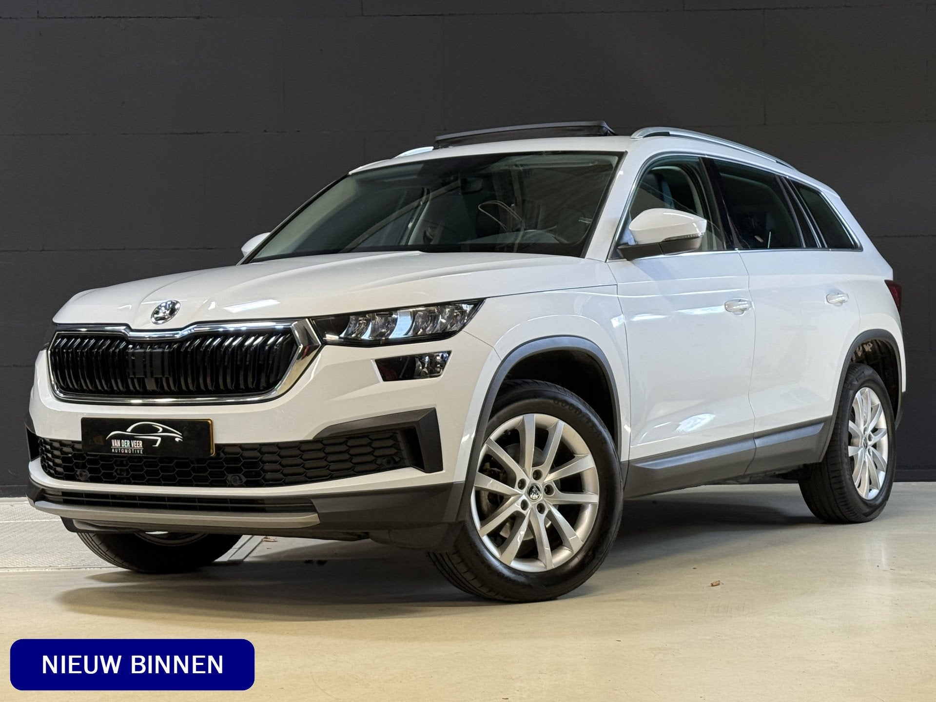 Skoda Kodiaq 1.5 TSI Business Edition | Panoramadak | Trekha, Auto's, Stof, 4 cilinders, 150 pk, Wit