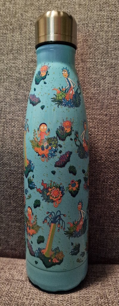 Rick and Morty drinkfles thermosfles RVS 500ml, Ophalen of Verzenden, Meerkleurig, Overige merken, Overige typen