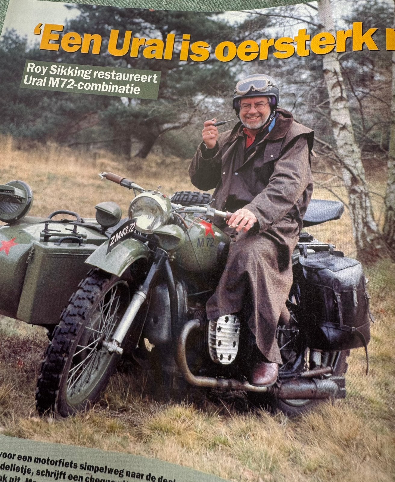 Verslag 1997 Ural M72 zijspan Roy Sikking, Verzenden, Zo goed als nieuw, Motoren