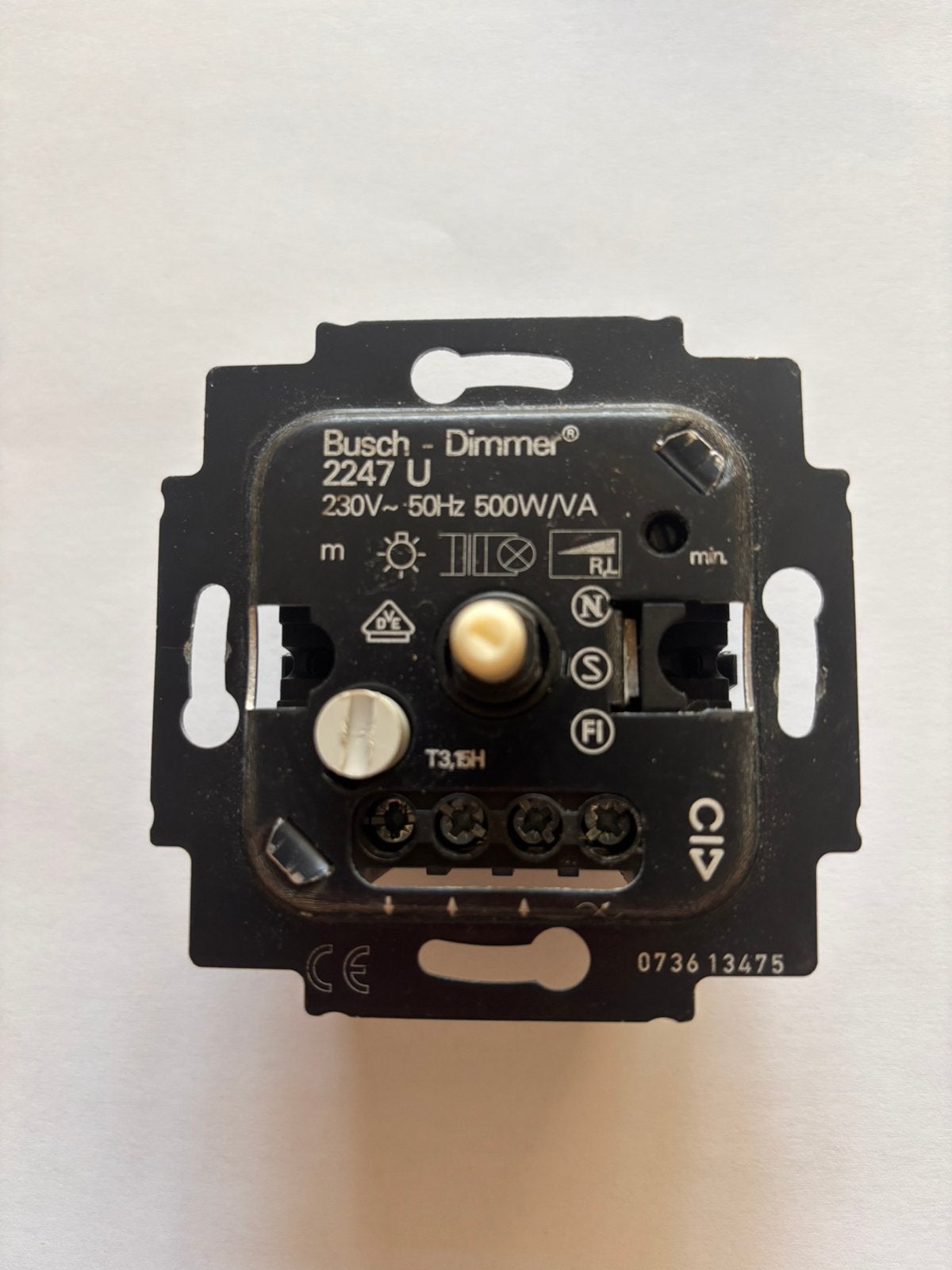 Dimmer Busch, Ophalen, Kunststof, Beige, Zo goed als nieuw