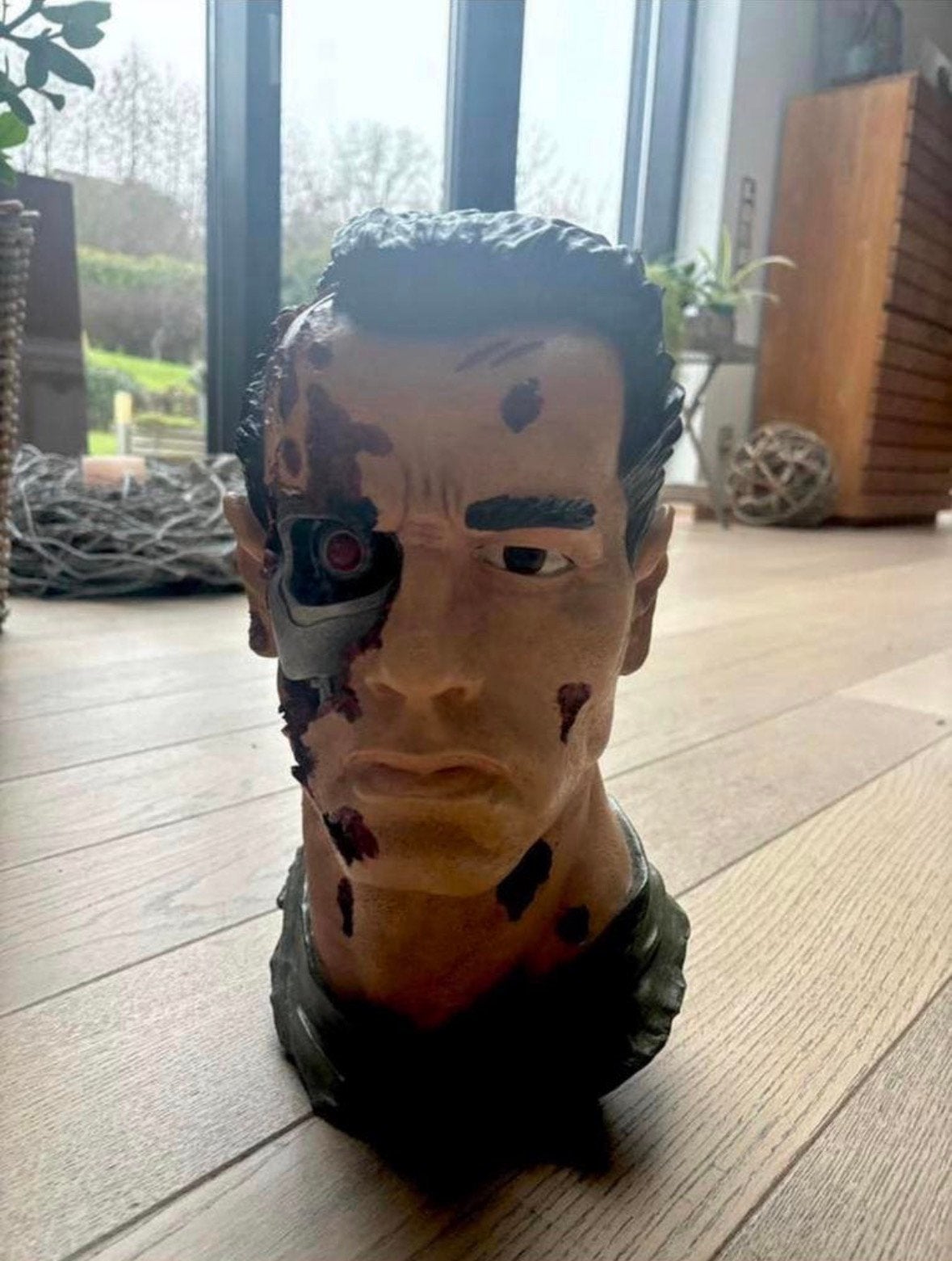 Levensgrote buste Terminator / Schwarzenegger, Ophalen of Verzenden, Zo goed als nieuw