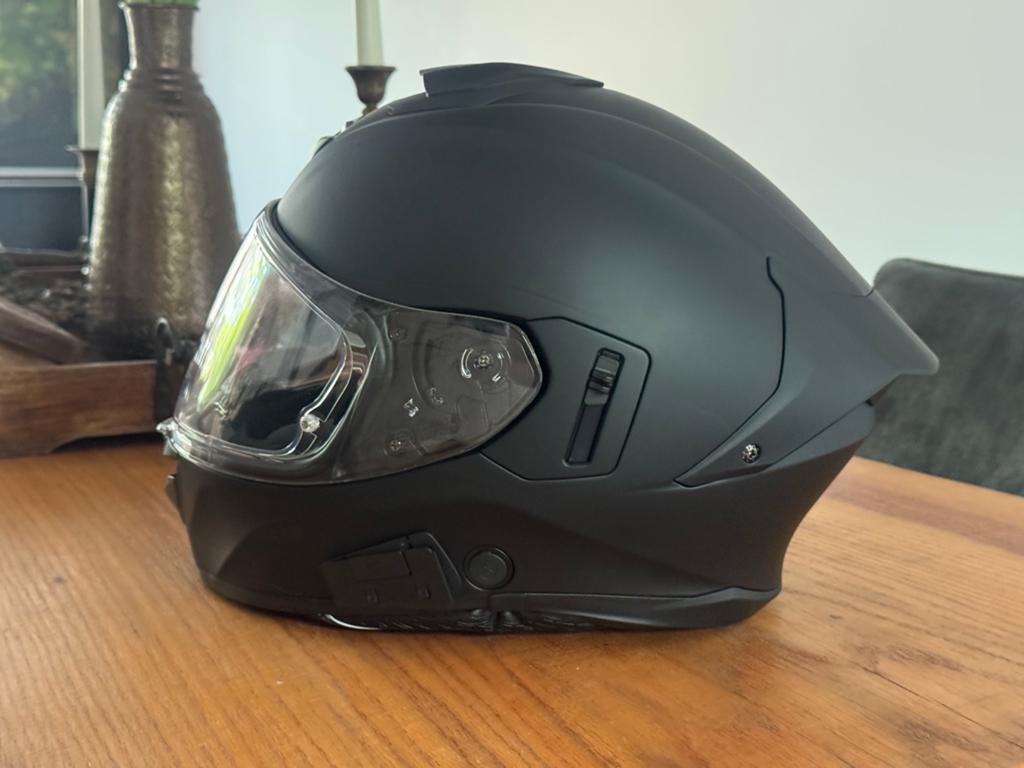 Zwarte systeemhelm - Scorpion EXO-Tech Evo, Overige merken, Ophalen of Verzenden, Integraalhelm, S