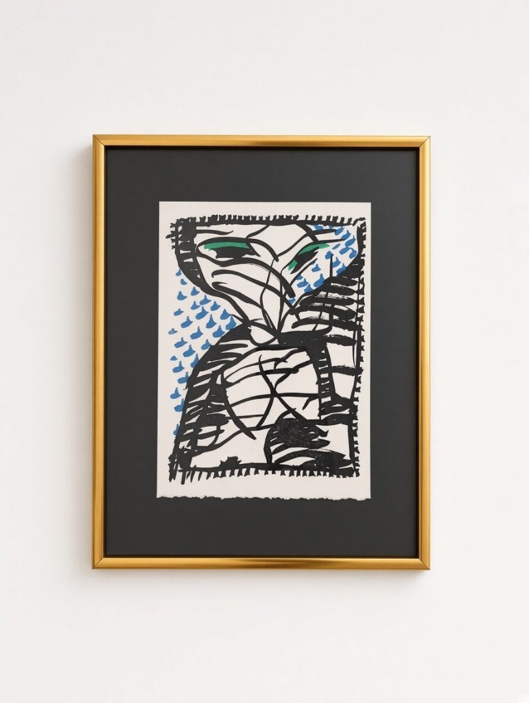 Pierre Alechinsky lithografie, Antiek en Kunst, Ophalen of Verzenden, Abstract, Lithografie