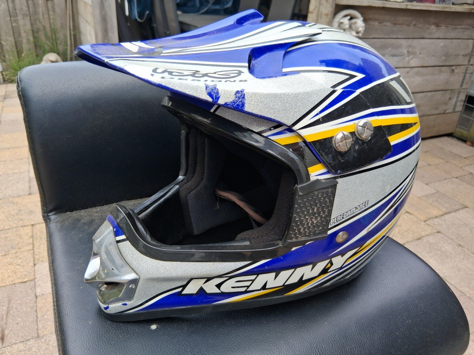 Kenny Kinder Crosshelm Maat L 52 - Gebruikt, Goede Staat, Kinderen, Kenny, Tweedehands, Ophalen
