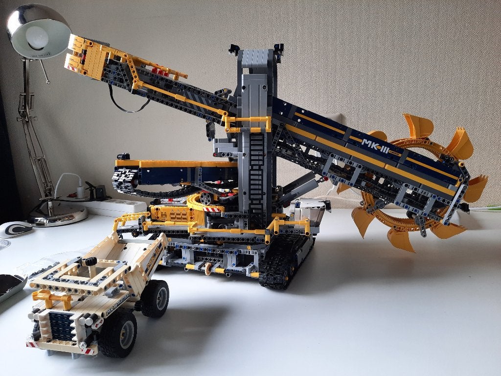 Technisch Lego Emmerwiel graafmachine 42055, Inclusief instructies, Lego, Ophalen of Verzenden, Zo goed als nieuw
