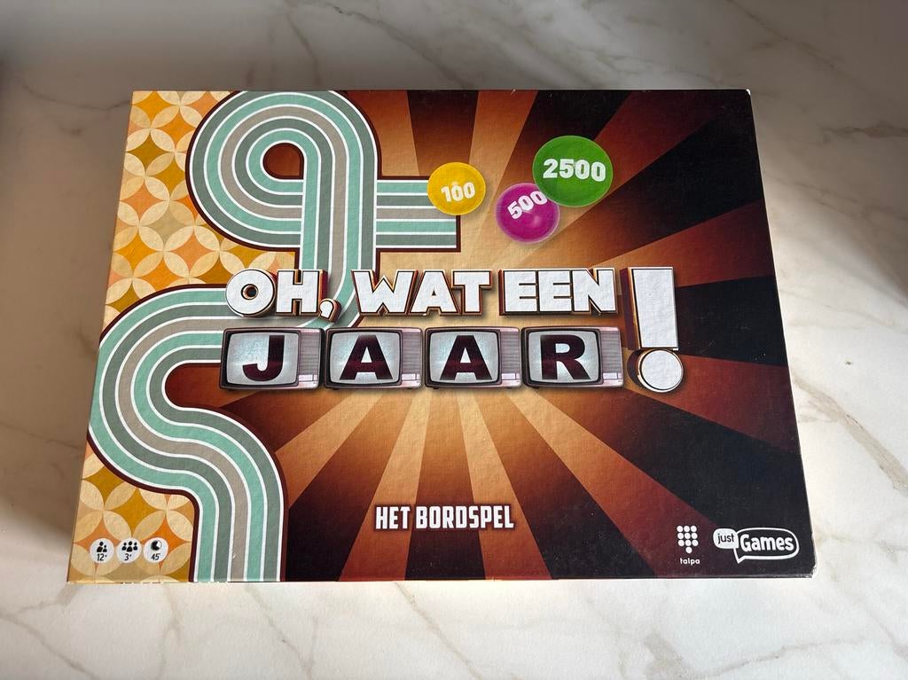 Oh, Wat Een Jaar! Het Bordspel - Retro Gezelligheid, Hobby en Vrije tijd, Gezelschapsspellen | Bordspellen, Drie of vier spelers