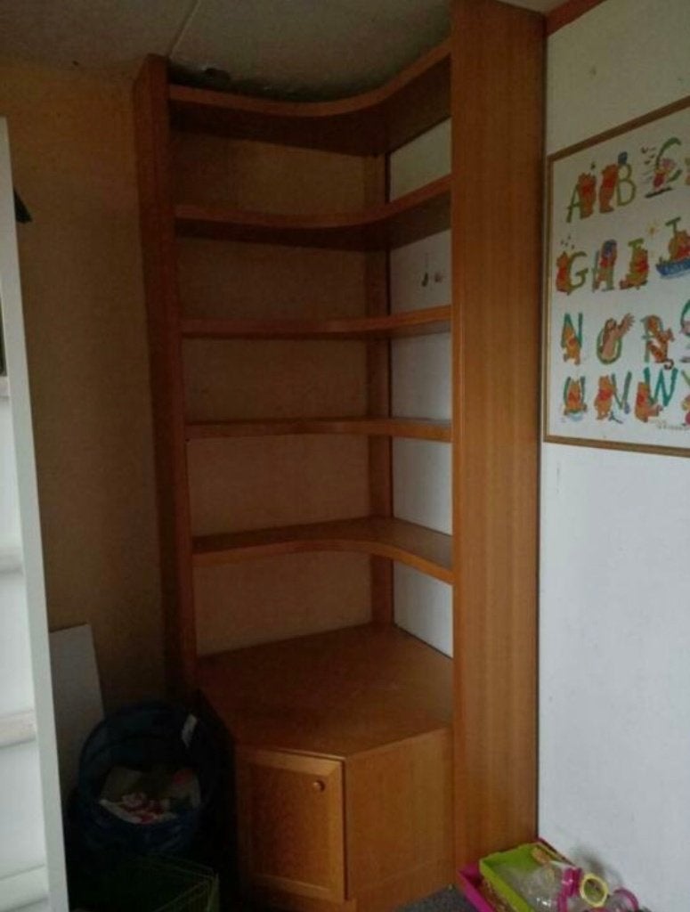 Hoek Kast, Ophalen, 200 cm of meer, 50 tot 100 cm, Overige houtsoorten