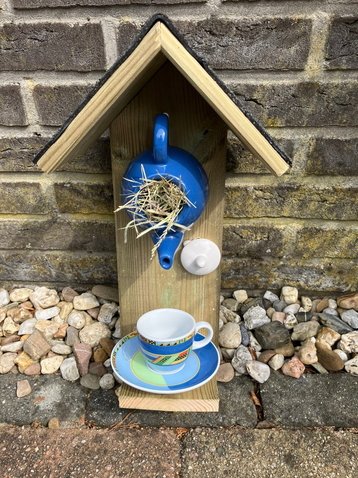Vogelhuisje van theepot, Ophalen, Nieuw