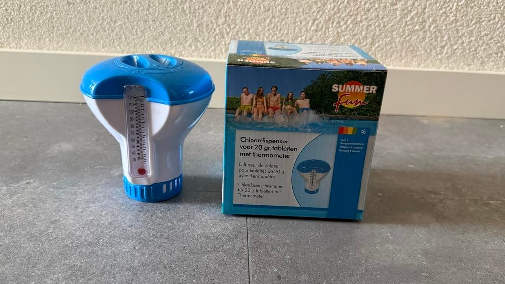 PARTIJ Chloordispenser met thermometer voor zwembad, Ophalen of Verzenden, Nieuw, Overige typen