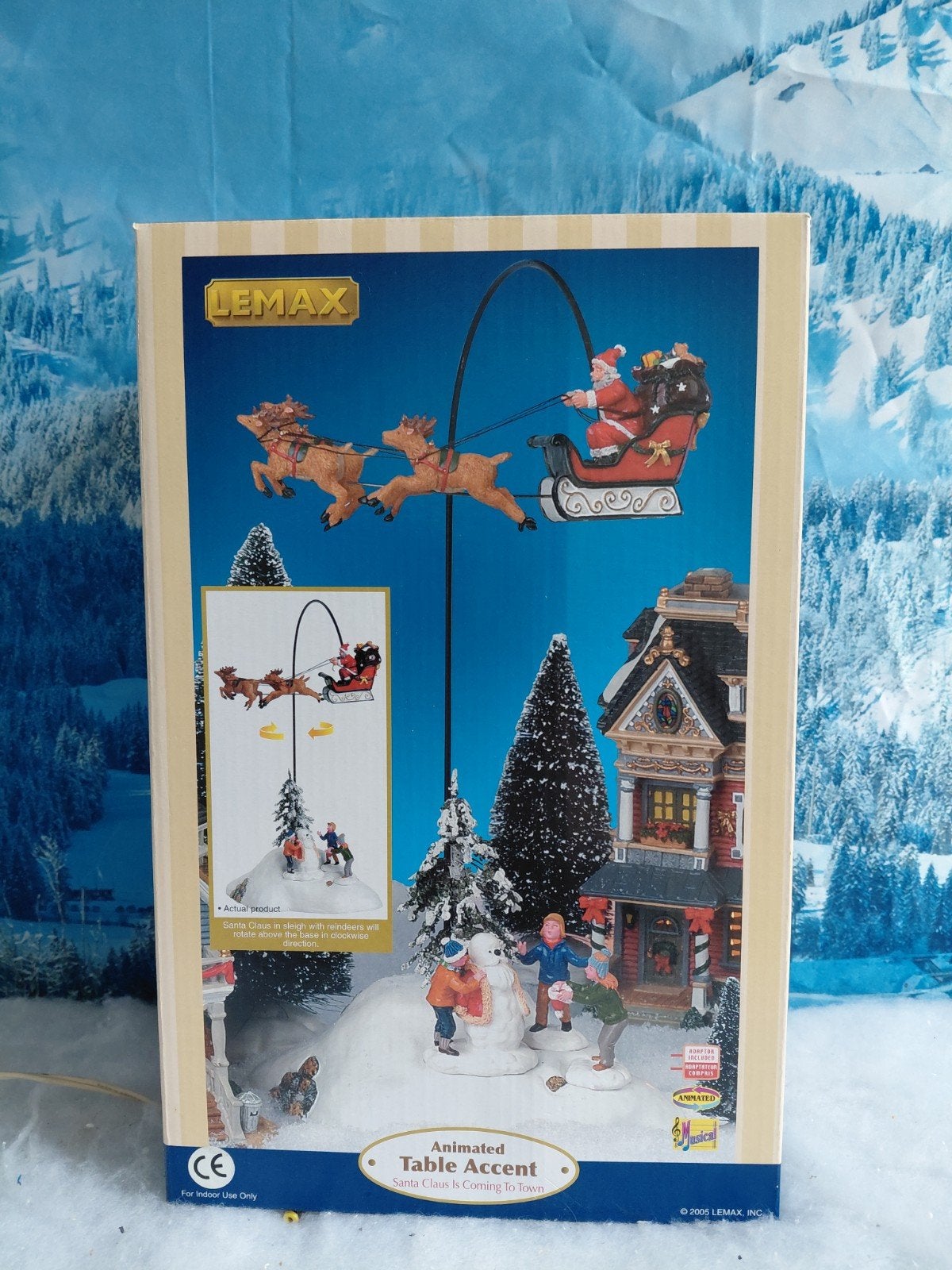 Lemax Santa is Coming to Town, Ophalen of Verzenden, Zo goed als nieuw