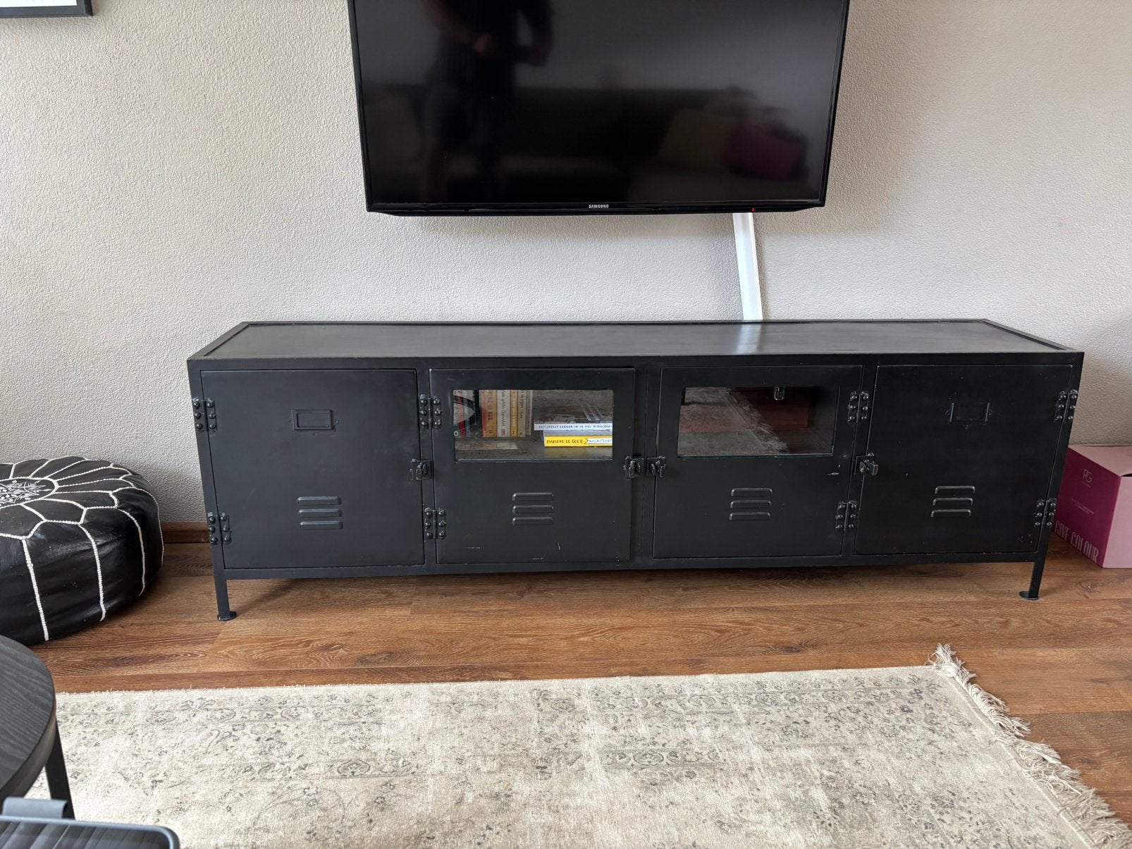 Industriële stalen kast. Handgemaakt, Ophalen, Gebruikt, 150 tot 200 cm, Minder dan 100 cm