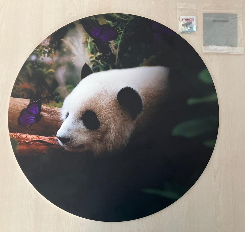 Wandcirkel/wanddecoratie Panda, 60 cm, nieuw!, Ophalen, 60 cm, Nieuw, Wandcirkel