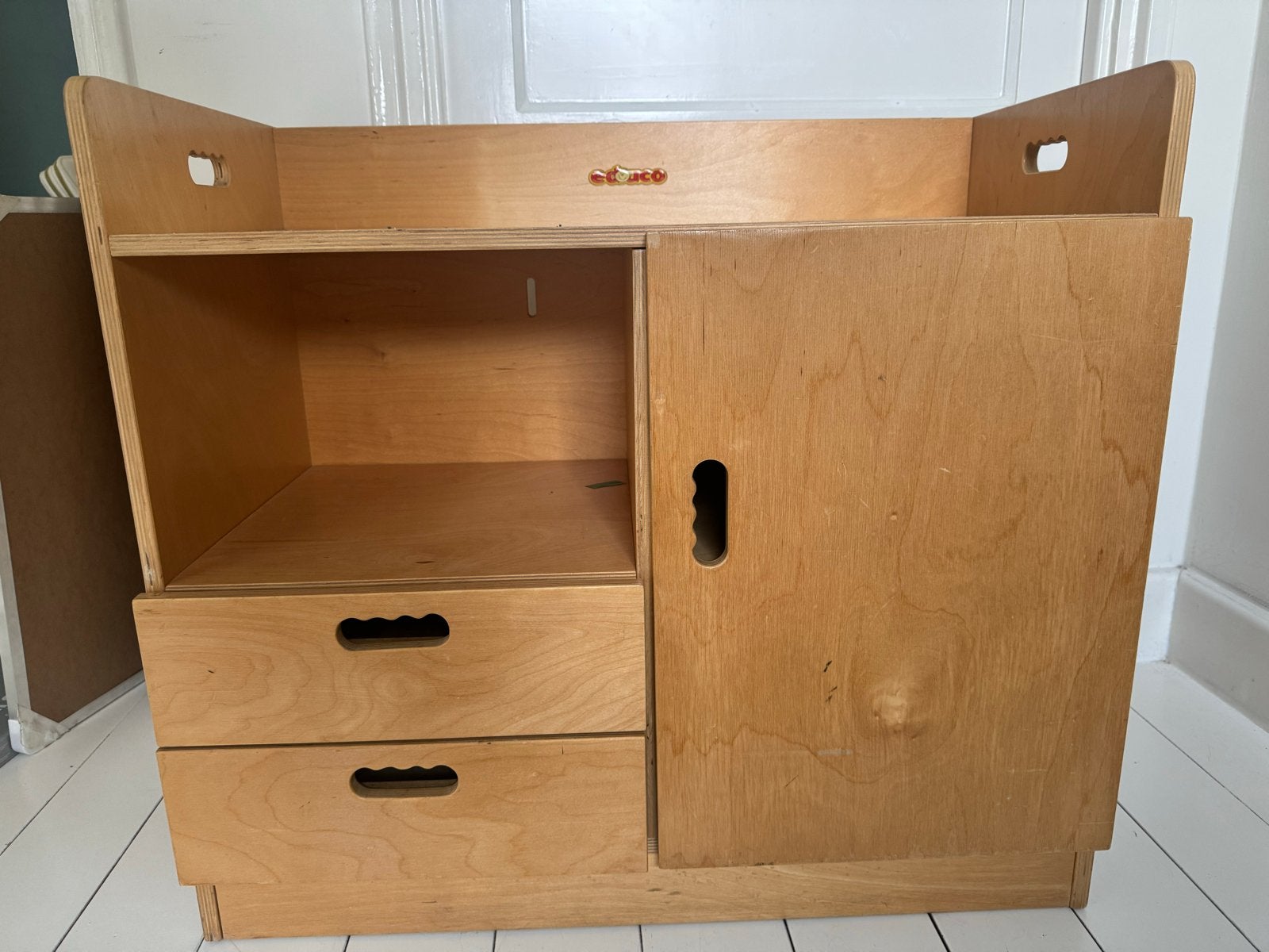 Educo Houten Poppencommode - Kinderopvang Kwaliteit, Gebruikt, Minder dan 75 cm, Minder dan 50 cm, Commode