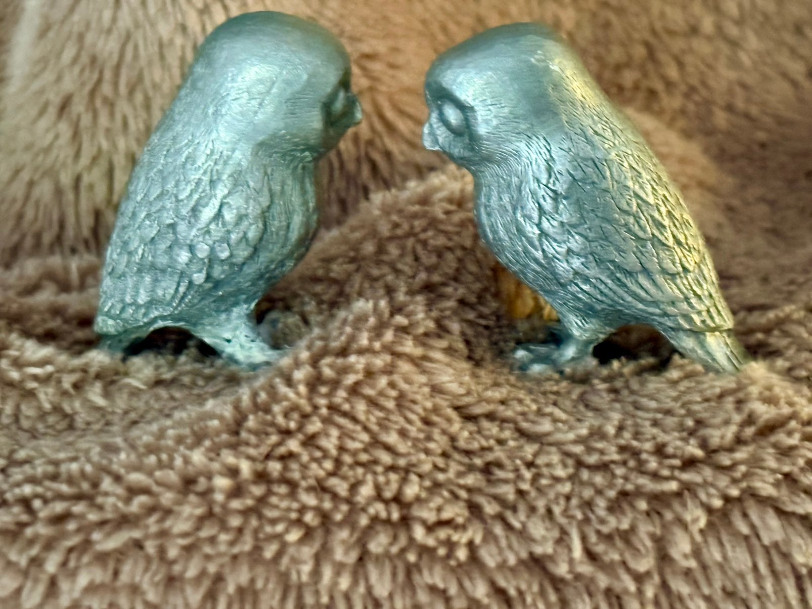 Antiek Handgemaakte Miniatuur Uilen, Antiek en Kunst, Verzenden
