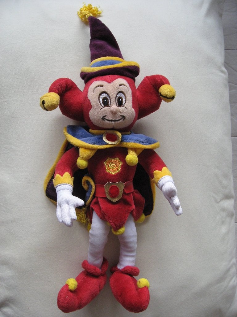 Efteling knuffel pop Pardoes (met cape), Ophalen of Verzenden, Zo goed als nieuw, Beeldje of Poppetje
