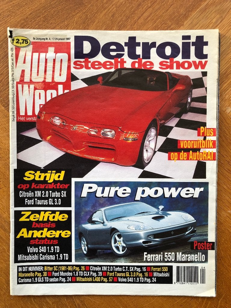 Autoweek nr. 4 1997, Verzenden, Nieuw, Autoweek, Algemeen
