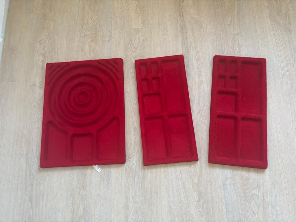 IKEA KOMPLEMENT Lade-inzetstukken Rood (3 stuks), Ophalen of Verzenden, Gebruikt