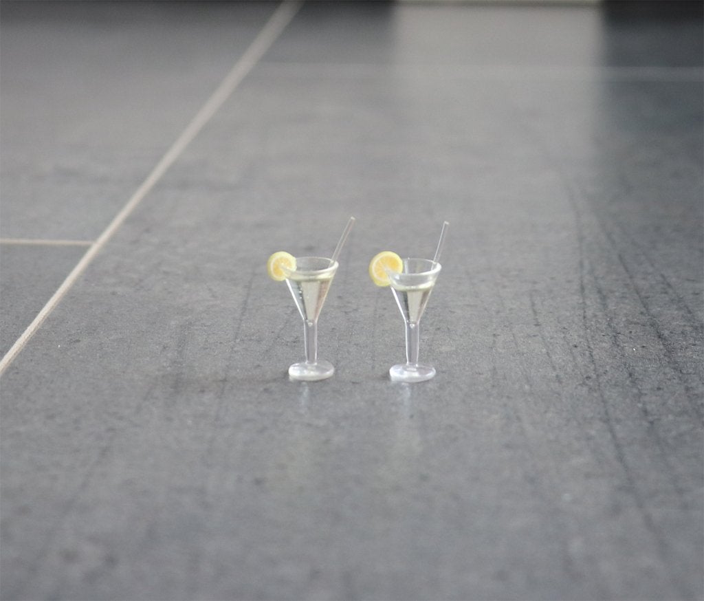 Glaasjes cocktail glas miniatuur nieuw 1:12 - 2st, Ophalen of Verzenden, Nieuw, Decoratie
