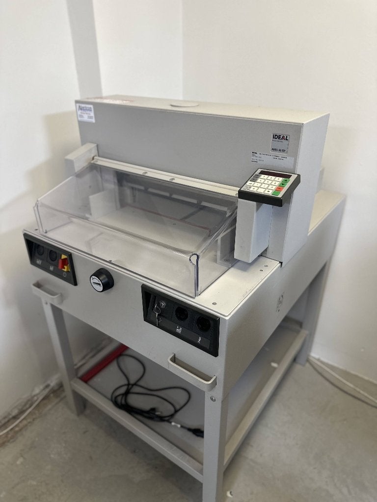 Ideal 4850-95 EP professionele elektrische papiersnijmachine, Ophalen, Gebruikt