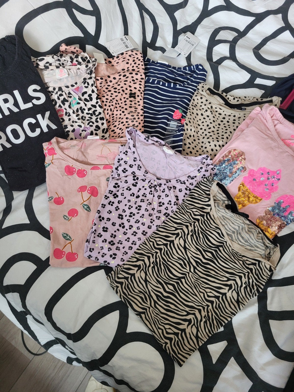 Pakket T-shirts WE en Hema maat 164/170, Gebruikt, Meisje, WE, Hema, Ophalen of Verzenden