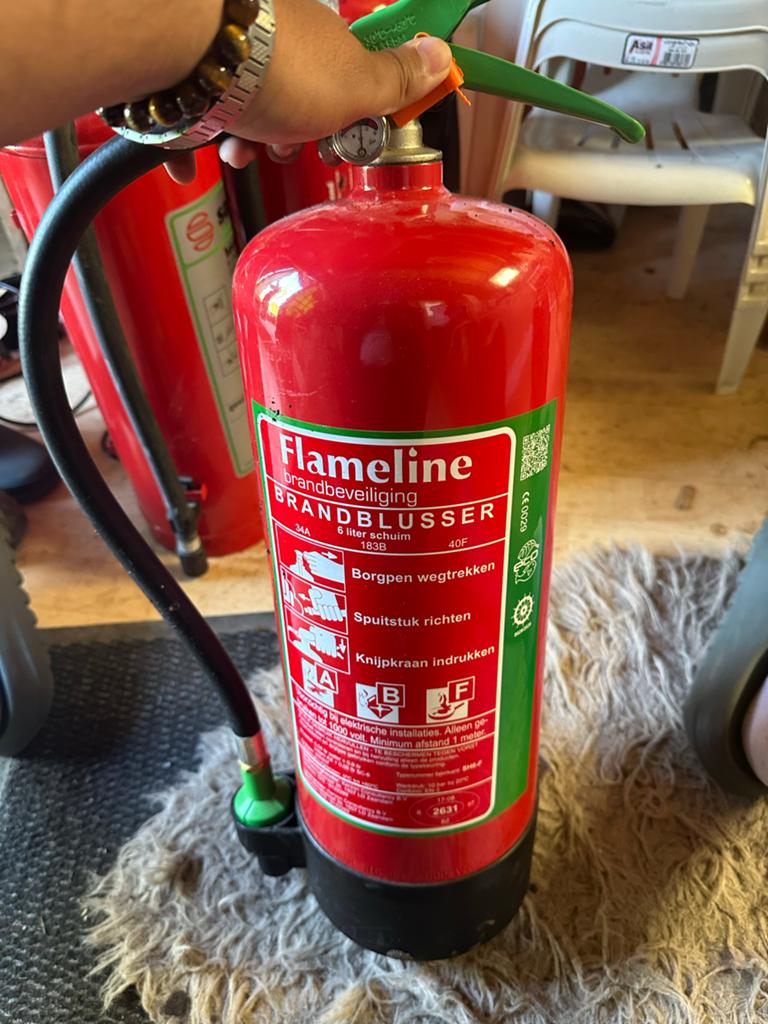 Flameline Brandblusser 6 liter schuim, Ophalen of Verzenden, Nieuw, Brandblusser