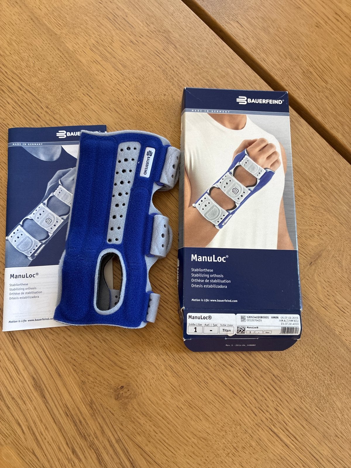 Bauerfeind polsbrace ongebruikt, Ophalen of Verzenden, Nieuw