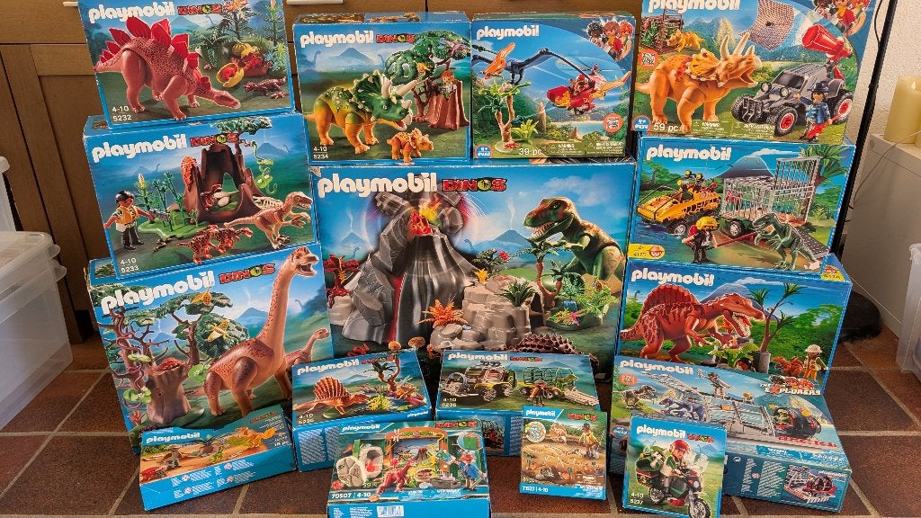 Playmobil Dino’s 16 sets!, Ophalen of Verzenden, Zo goed als nieuw, Complete set