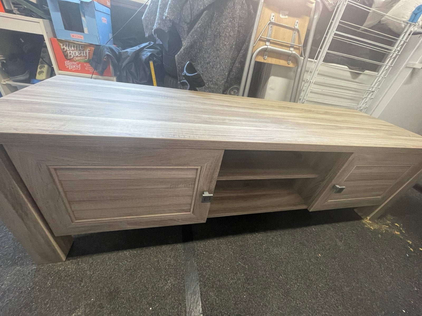 Tv-dressoir, bar/computerkast, 2 spiegels, Huis en Inrichting, Kasten | Overige, Ophalen, Gebruikt