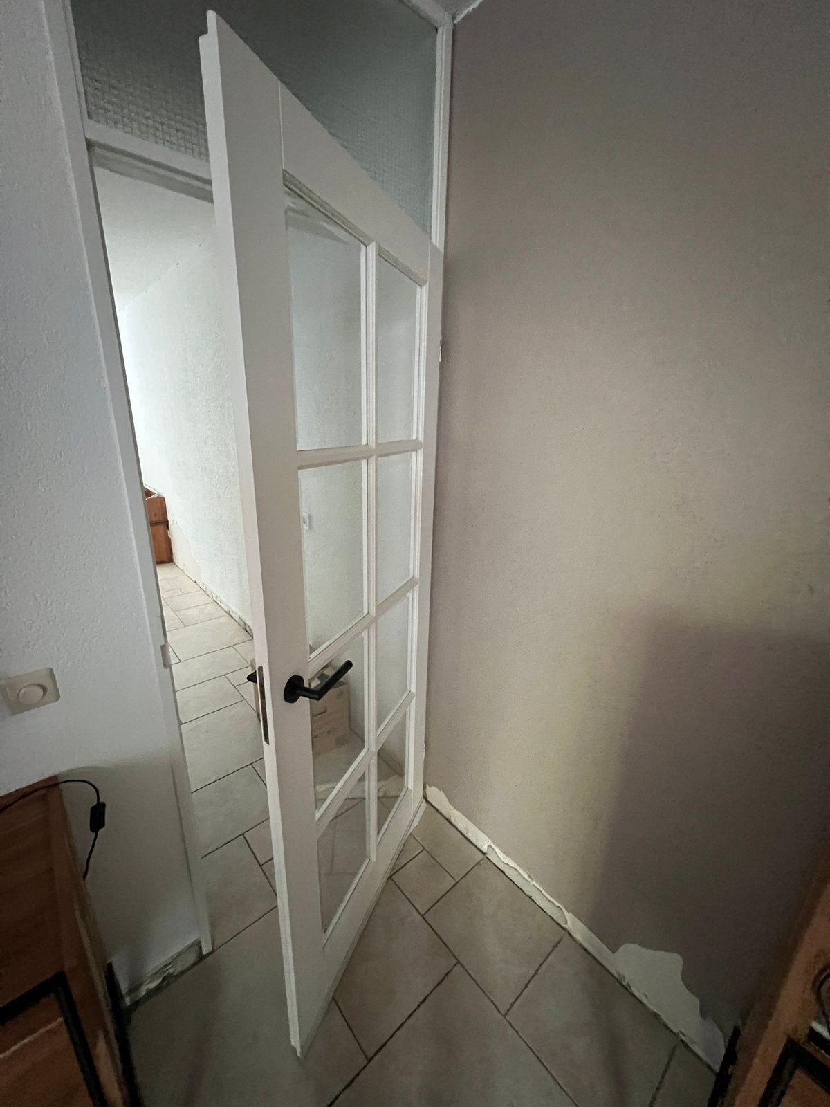 Standaard opdekdeuren, wit waarvan 1 met glas, Ophalen, Gebruikt