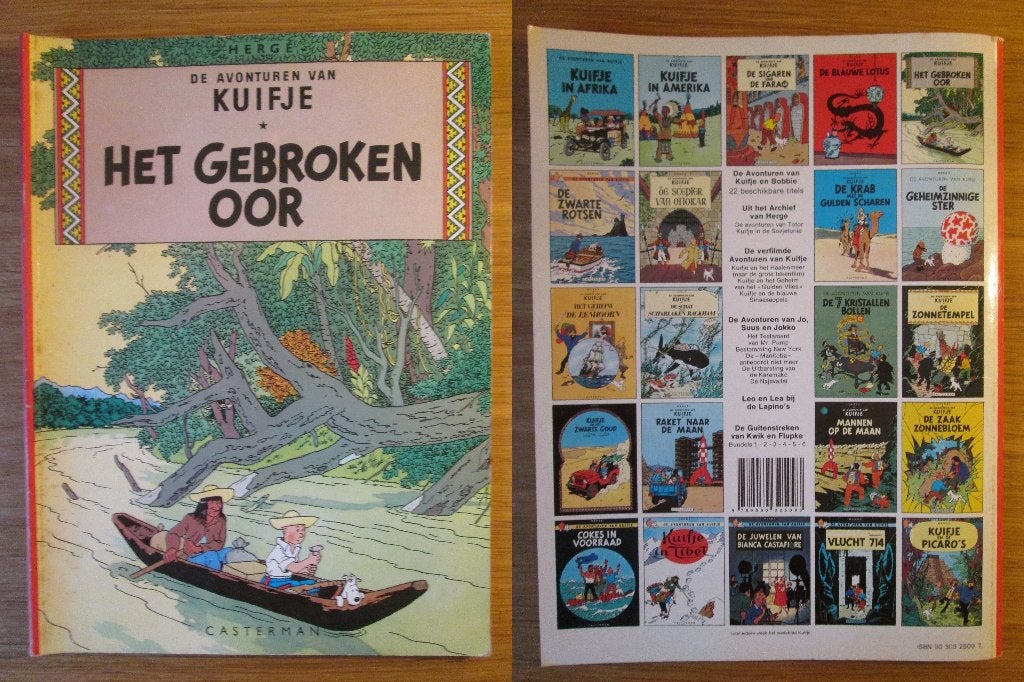 Kuifje, 4x (SC), Meerdere stripboeken, Ophalen of Verzenden, Gelezen, Hergé.