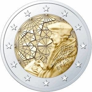 2 Euro Slovenie 2022 UNC - 35 jaar Erasmus Programma, Postzegels en Munten, Verzenden, Slovenië, 2 euro, Losse munt
