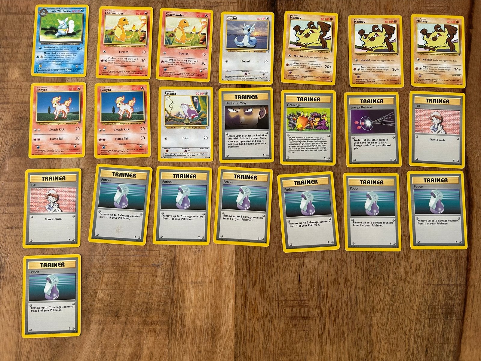 Pokémon Vintage Team Rocket Kaarten Set, Ophalen of Verzenden, Gebruikt, Meerdere kaarten