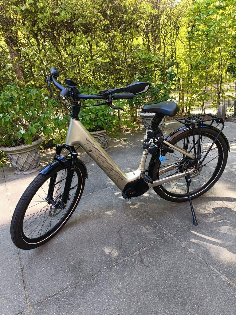 Trek District+5 Lowstep, e-bike, Automaat, Nieuwstaat, 443km, 47 tot 51 cm, Ophalen of Verzenden, Zo goed als nieuw, Overige merken