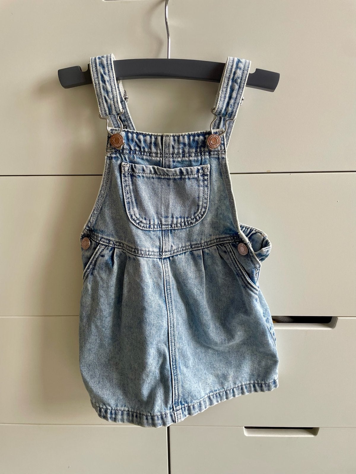 Denim Salopette Jurk Maat 98, Ophalen of Verzenden, Gebruikt, Meisje
