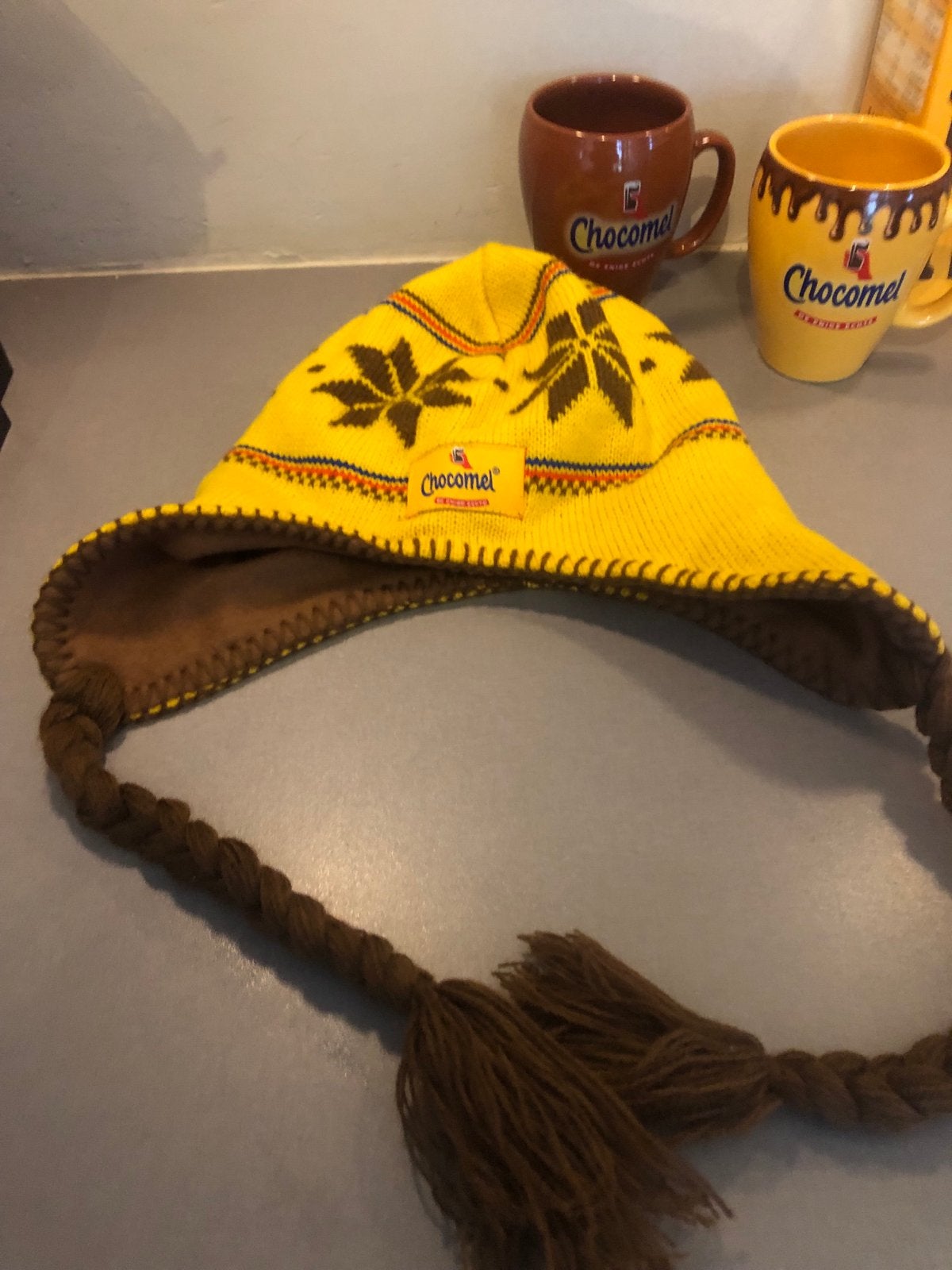 Vintage Chocomel Muts - Prima Staat, Ophalen of Verzenden, Zo goed als nieuw, One size fits all, Hoed