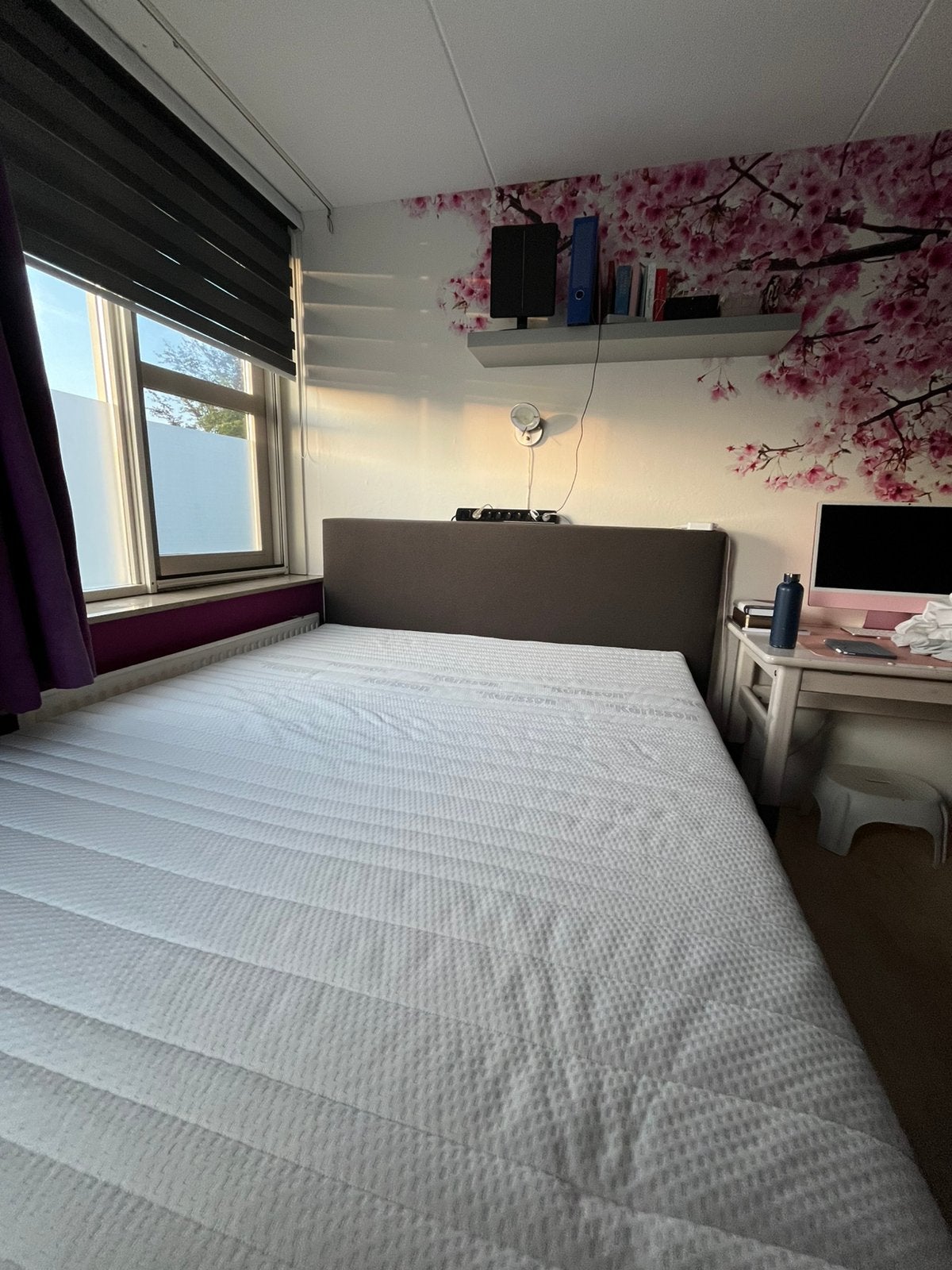 Karlsson Basic boxspring Antraciet, Huis en Inrichting, Slaapkamer | Boxsprings, Ophalen, Zwart, Tweepersoons, Zo goed als nieuw