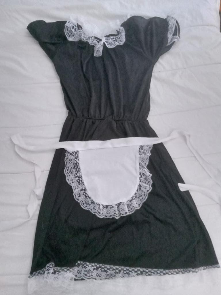 French maid dienstmeisje schoonmaakster jurkje, Ophalen of Verzenden, Zo goed als nieuw, Carnaval, Kleding