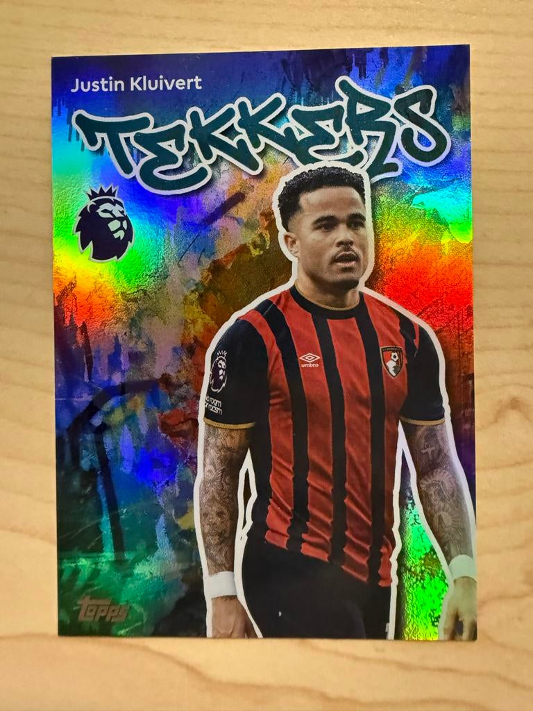 Topps Premier League Justin Kluivert Tekkers Kaart, Ophalen of Verzenden, Nieuw, Buitenlandse clubs, Spelerskaart