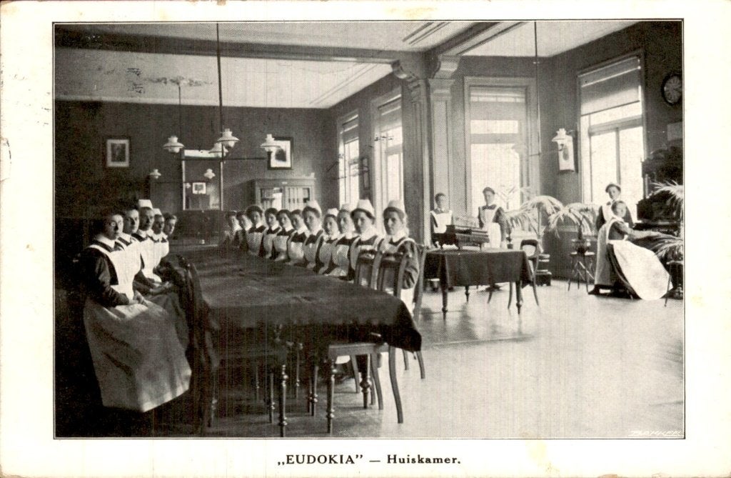 Rotterdam - Eudokia - Huiskamer, Ophalen of Verzenden, Voor 1920, Gelopen, Zuid-Holland