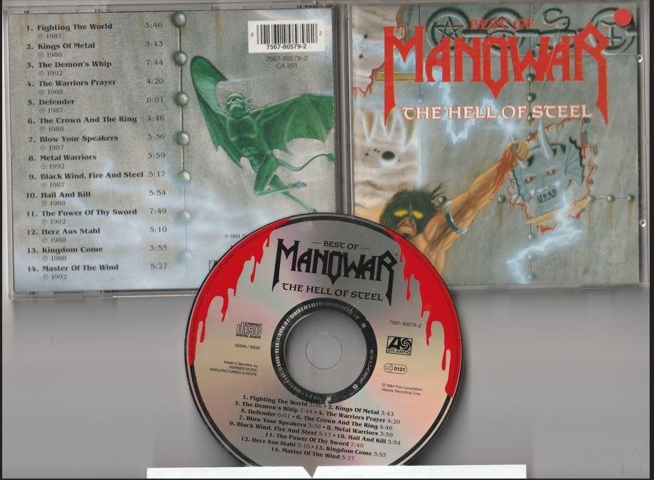 Manowar - Best of Manowar - The Hell Of Steel, Cd's en Dvd's, Ophalen of Verzenden, Gebruikt, Heavy metal