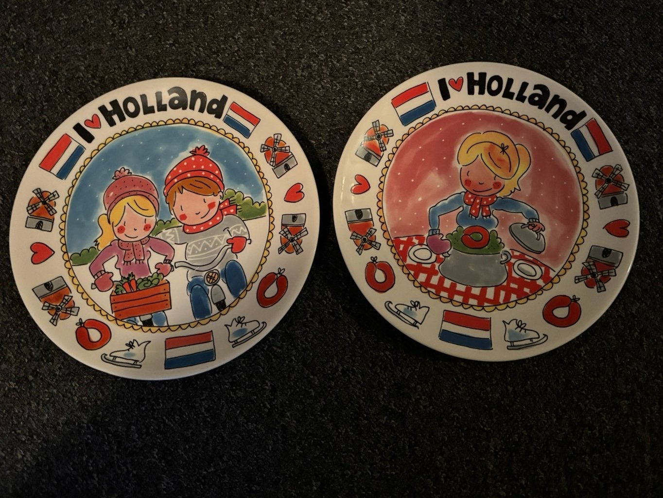 2 Blond Amsterdam borden I ️ Holland, Ophalen, Blond Amsterdam, Zo goed als nieuw, Bord(en)