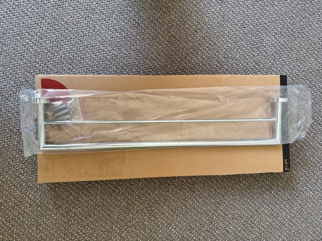 Geesa Nemox handdoekrek dubbel, 60 cm (glanzend) (nieuw), Ophalen of Verzenden, Nieuw, Chroom, Overige typen