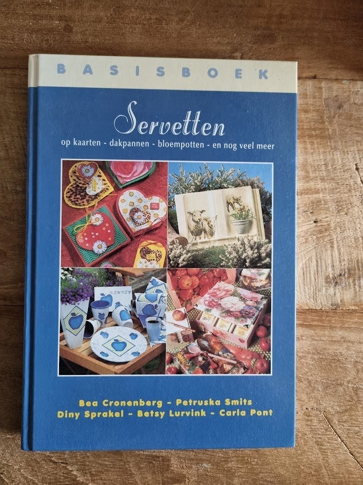 Basisboek Servetten: Decoreren op Kaarten, Dakpannen en meer, Gelezen, Diverse auteurs, Ophalen of Verzenden, Scrapbooking en Knutselen