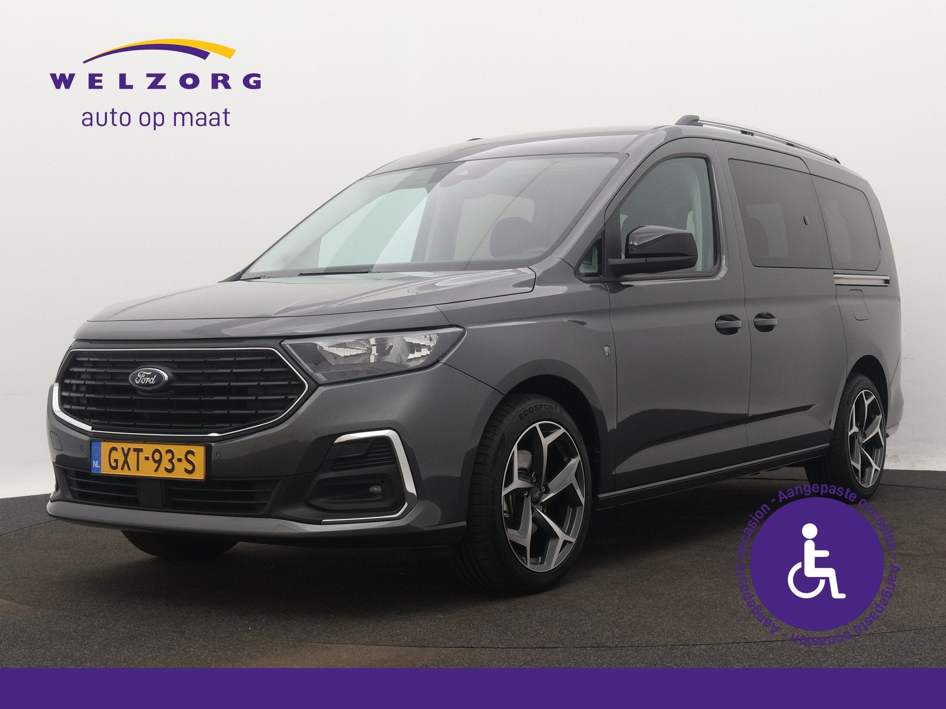 Ford GRAND TOURNEO CONNECT 1.5 TSI Rolstoelauto Direct Lever, Keurmerk '100% Onderhouden', 12 maanden, Stof, Euro 6